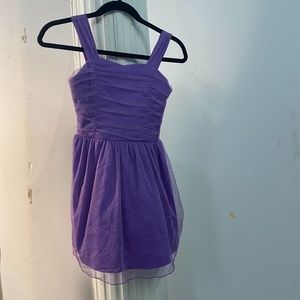 Purple kids party dress